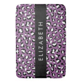 Luipaard Patroon, Vlekken, Paarse Luipaard, Jouw n Badmat (Voorkant Verticaal)