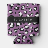 Luipaard Patroon, Vlekken, Paarse Luipaard, Jouw n Blikjeskoeler (Voorkant)