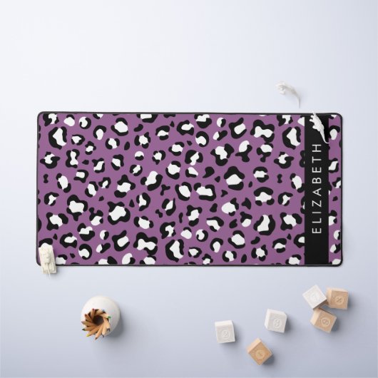 Luipaard Patroon, Vlekken, Paarse Luipaard, Jouw n Bureaumat (Kindertafel)