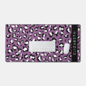 Luipaard Patroon, Vlekken, Paarse Luipaard, Jouw n Bureaumat (Keyboard & Muis)