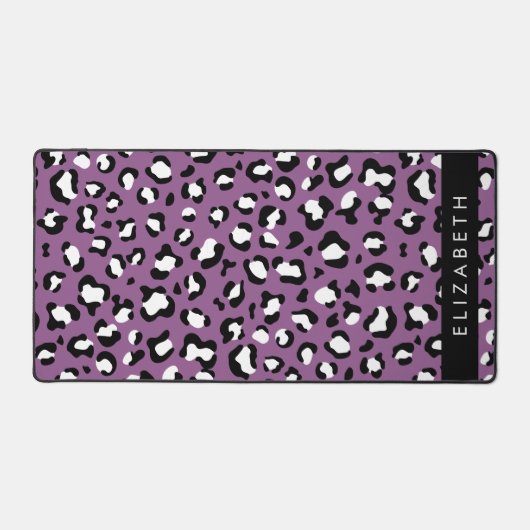 Luipaard Patroon, Vlekken, Paarse Luipaard, Jouw n Bureaumat (Voorkant)