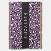 Luipaard Patroon, Vlekken, Paarse Luipaard, Jouw n Deken (Voorkant Verticaal)