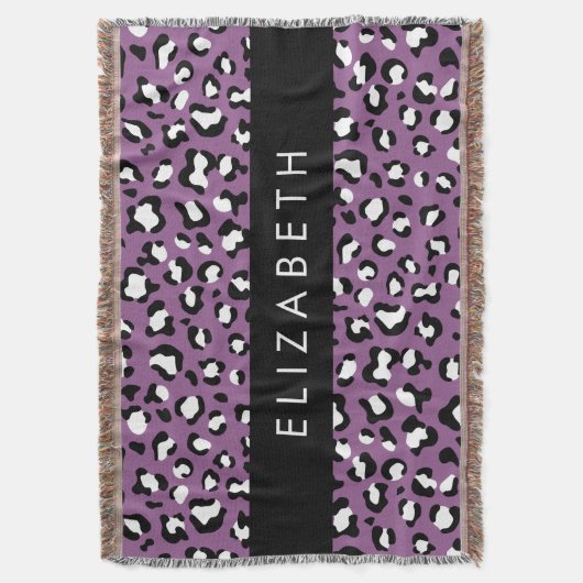Luipaard Patroon, Vlekken, Paarse Luipaard, Jouw n Deken (Voorkant Verticaal)