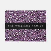 Luipaard Patroon, Vlekken, Paarse Luipaard, Jouw n Deurmat (Voorkant)