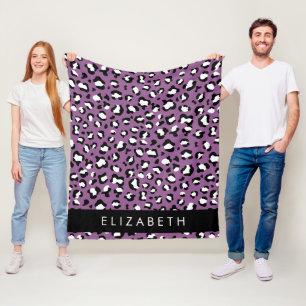 Luipaard Patroon, Vlekken, Paarse Luipaard, Jouw n Fleece Deken