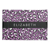 Luipaard Patroon, Vlekken, Paarse Luipaard, Jouw n Kussensloop (Achterkant)