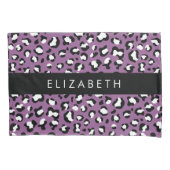 Luipaard Patroon, Vlekken, Paarse Luipaard, Jouw n Kussensloop (Voorkant)