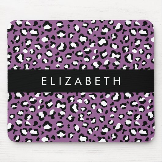 Luipaard Patroon, Vlekken, Paarse Luipaard, Jouw n Muismat (Voorkant)