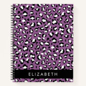 Luipaard Patroon, Vlekken, Paarse Luipaard, Jouw n Notitieboek (Voorkant)