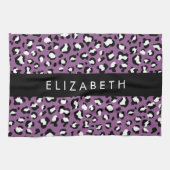 Luipaard Patroon, Vlekken, Paarse Luipaard, Jouw n Theedoek (Horizontaal)