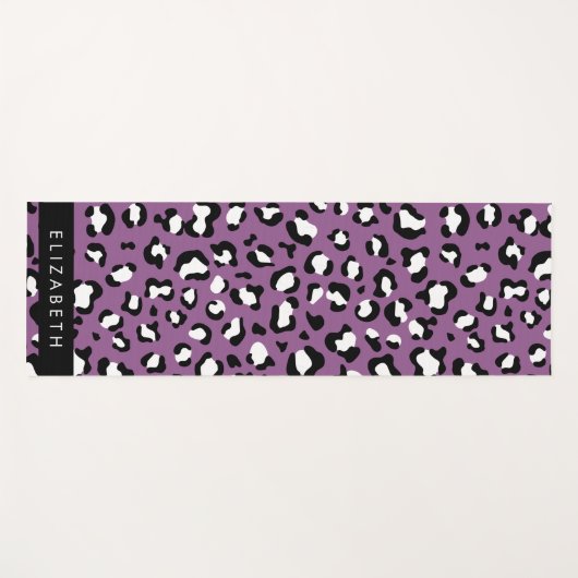 Luipaard Patroon, Vlekken, Paarse Luipaard, Jouw n Yogamat (Voorkant (horizontaal))