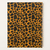 Luipaard patroon zwart Goud Glitter 2024 Planner (Achterkant)