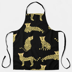 Luipaard Patroon: Zwarte achtergrond Cheetah Schort