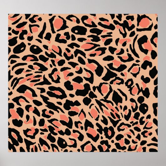  luipaard patroonontwerp poster (Voorkant)