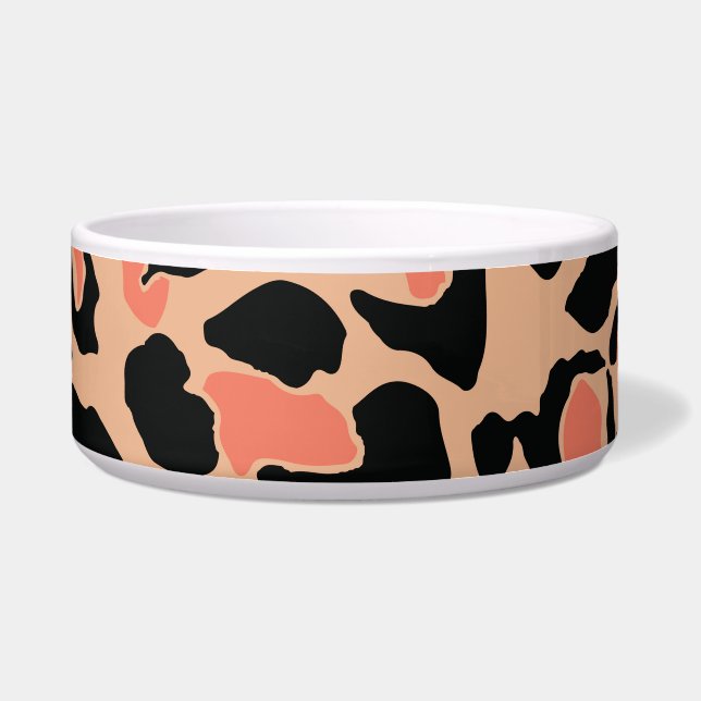  luipaard patroonontwerp voerbakje (Voorkant)