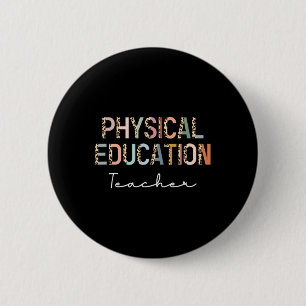 Luipaard Pe Leraar Ck naar school Lichamelijke Opv Ronde Button 5,7 Cm
