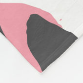 Luipaard Pelt: zwart roze textuur Fleece Deken (Hoek)