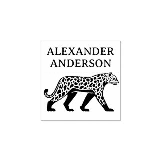 Luipaard Personaliseren Rubberstempel