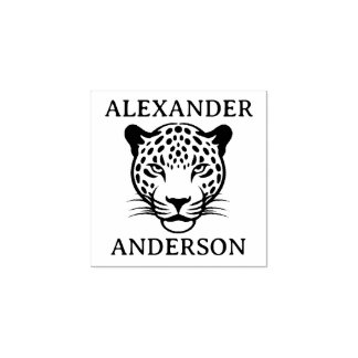 Luipaard Personaliseren Rubberstempel
