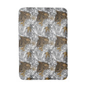 Luipaard & Pioenrozen Patroon Badmat (Voorkant Verticaal)