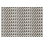Luipaard & Pioenrozen Patroon Tafelkleed (Voorkant (Horizontaal))