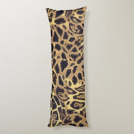 Luipaard Polyester Body Kussen ( 20 "x 54") (Achterkant (Verticaal))