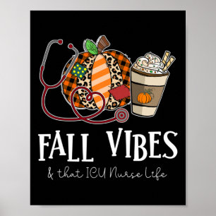 Luipaard Pompoen Herfst Sfeer En Dat Icu Verpleegs Poster