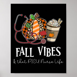 Luipaard Pompoen Herfst Vibe En Dat Picu Verpleegs Poster