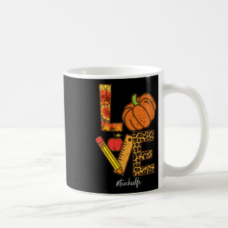 Luipaard Pompoen Liefde Leraren Leven Thanksgiving Koffiemok