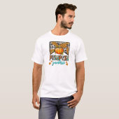 Luipaard Pompoen Verslaafde Herfstblad T-shirt (Voorkant volledig)