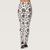 Luipaard Pootafdruk Patroon Dier Leggings (Achterkant)
