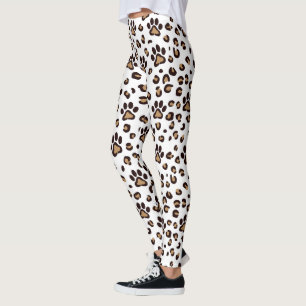 Luipaard Pootafdruk Patroon Dier Leggings