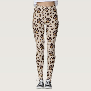 Luipaard Pootafdruk Patroon Dier Leggings
