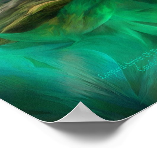 Luipaard - Poster/afdruk van empowerment Poster (Hoek)