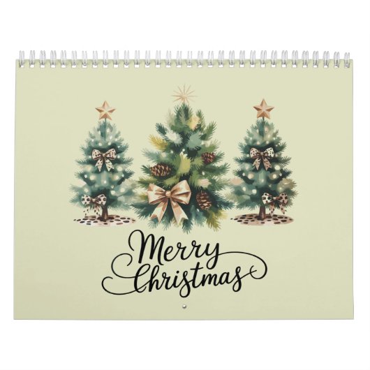 Luipaard Prettig Kerstboom Coquette Strik Kerstmis Kalender (Hoes)