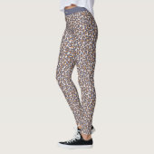 Luipaard Print-Blauw en Bruin- Leggings (Links)
