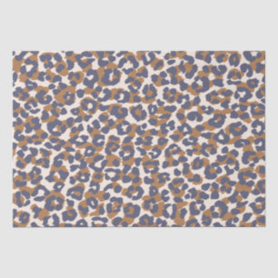 Luipaard Print-Blauw en Bruin- Tissuepapier