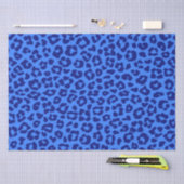 Luipaard Print-Blue- Tissuepapier (Craft)