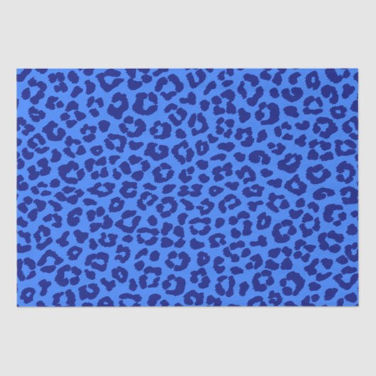 Luipaard Print-Blue- Tissuepapier (Voorkant)