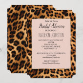 Luipaard Print Blush Roze Chique Gouden Glam Kaart (Voorkant / Achterkant)