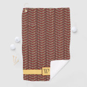 Luipaard Print Chevron Golf Handdoek (Insitu)