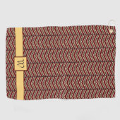 Luipaard Print Chevron Golf Handdoek (Horizontaal)