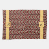 Luipaard Print Chevron keukenhanddoek (Horizontaal)