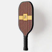 Luipaard Print Chevron Pickleball Paddle (Links)