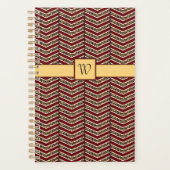 Luipaard Print Chevron Planner (Voorkant)