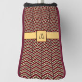 Luipaard Print Chevron Putter Hoesje Golfheadcover (Draai 90)
