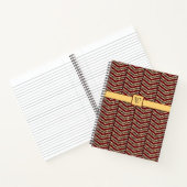 Luipaard Print Chevron Spiraal Notitieboek (Binnen)