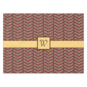 Luipaard Print Chevron tafelkleed (Voorkant (Horizontaal))