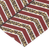 Luipaard Print Chevron tafelkleed (Gekanteld)