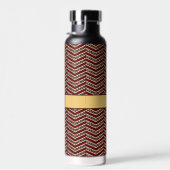 Luipaard Print Chevron Waterfles (Rechts)